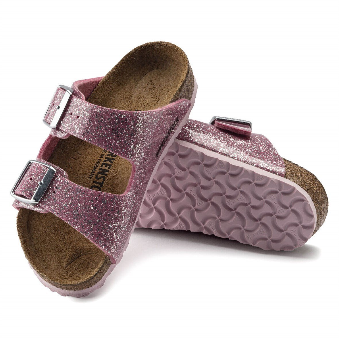 Birkenstock Arizona Çocuk Terlik - Cosmic Sparkle Candy Pink