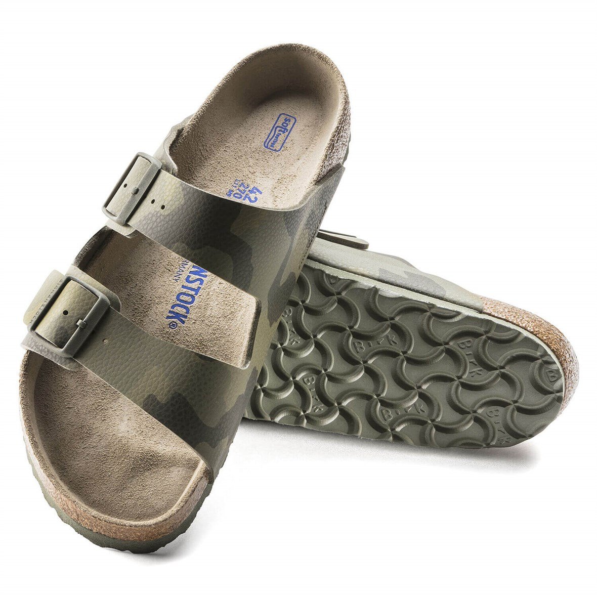 Birkenstock Arizona Soft Footbed Erkek Terlik - Desert Soil Camo Green