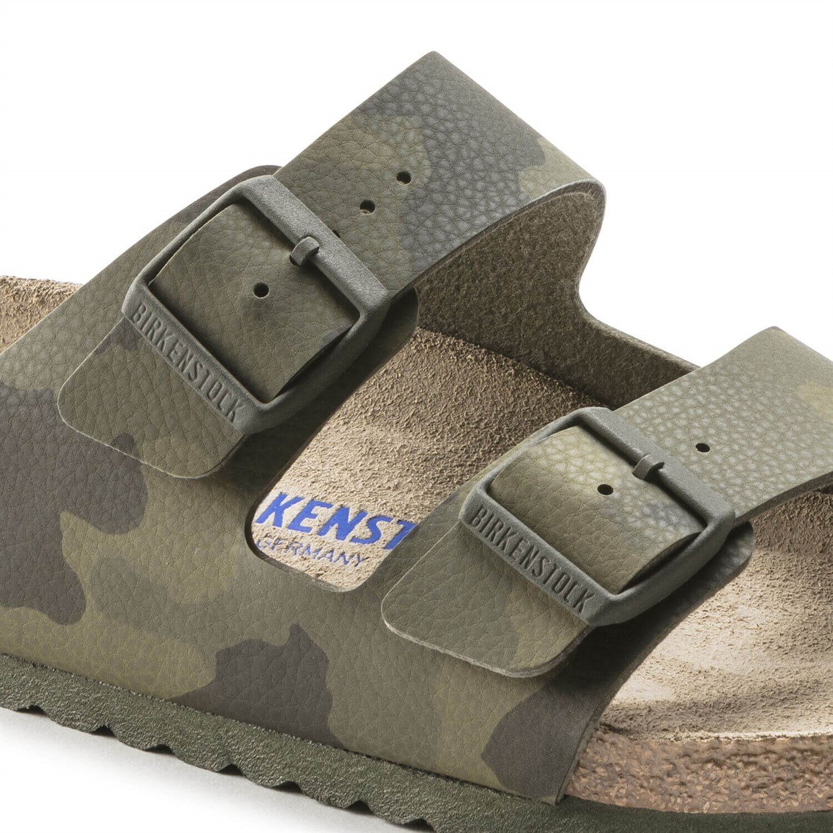 Birkenstock Arizona Soft Footbed Erkek Terlik - Desert Soil Camo Green