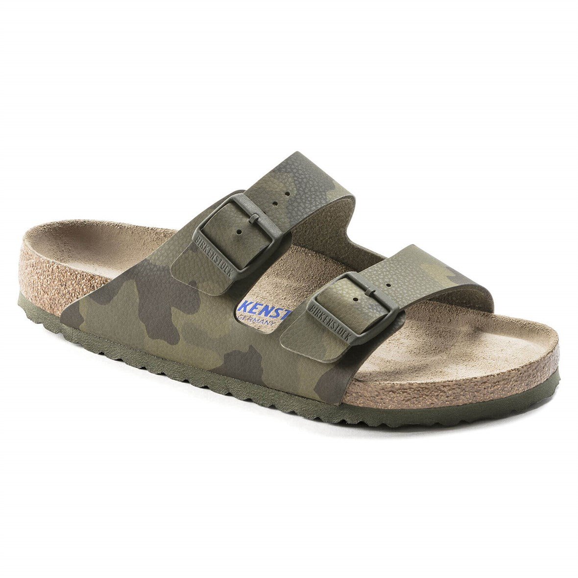 Birkenstock Arizona Soft Footbed Erkek Terlik - Desert Soil Camo Green