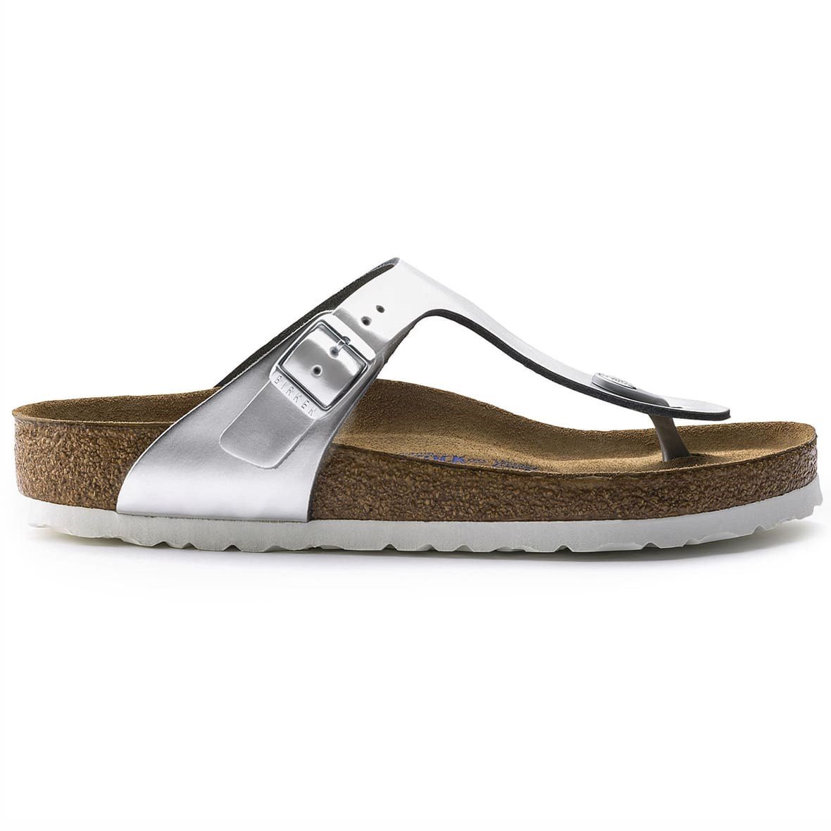 Birkenstock Gizeh Bayan Terlik & Sandalet - Metallic Silver