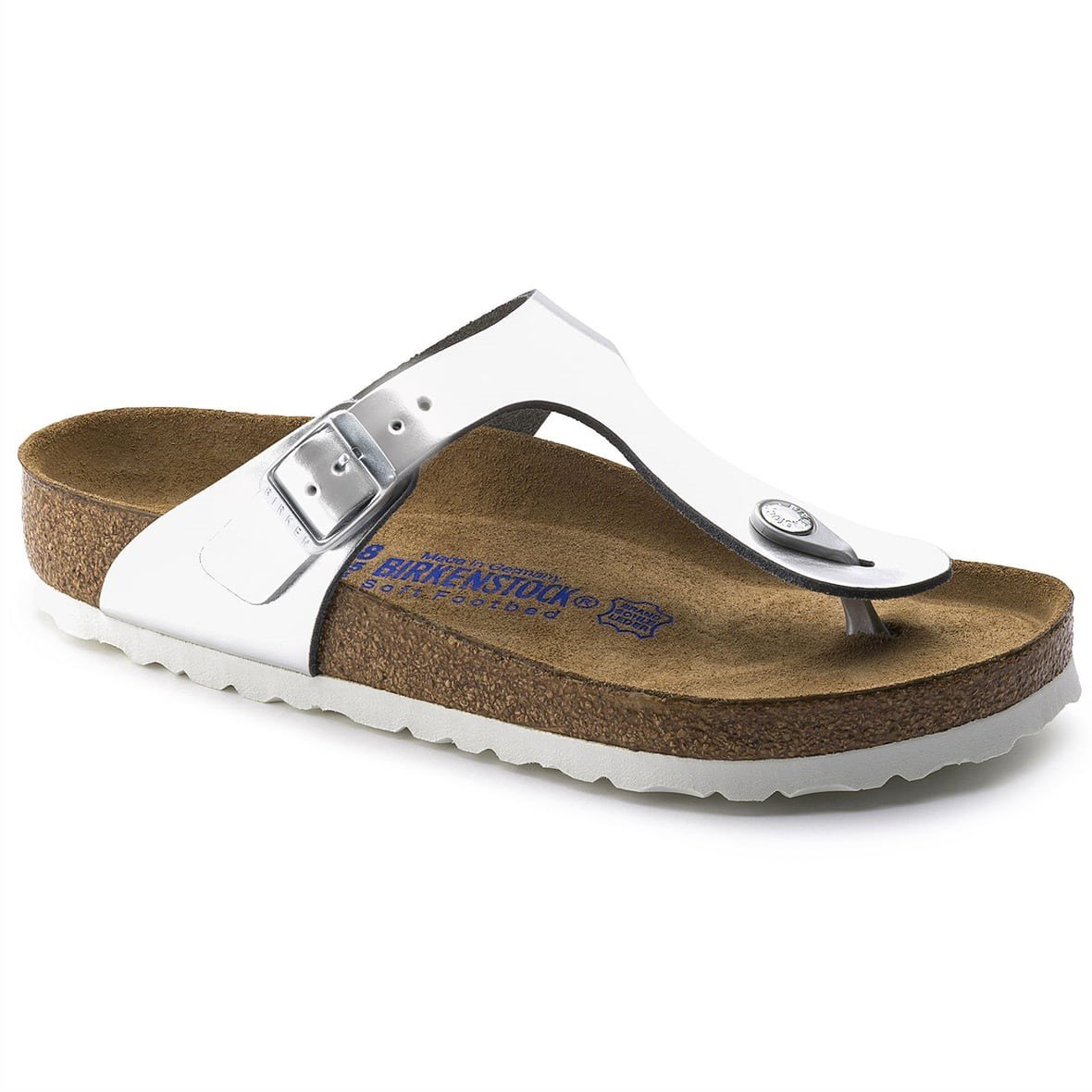Birkenstock Gizeh Bayan Terlik & Sandalet - Metallic Silver