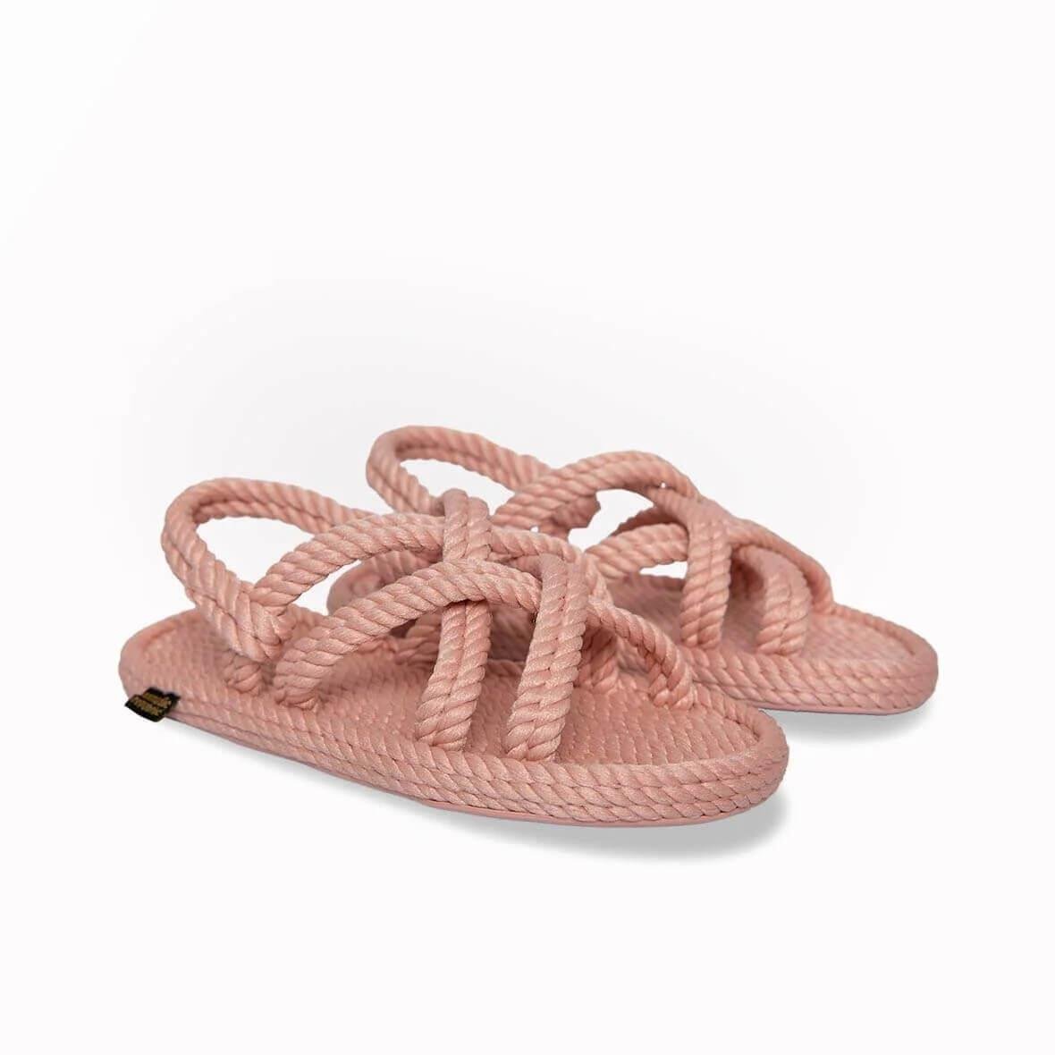 Bodrum Kauçuk Tabanlı Çocuk Halat Sandalet - Pembe
