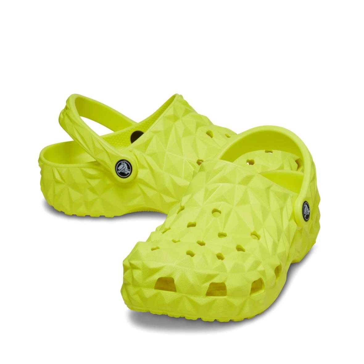 Crocs Classic Geometric Clog Bayan Terlik - Neon Sarı