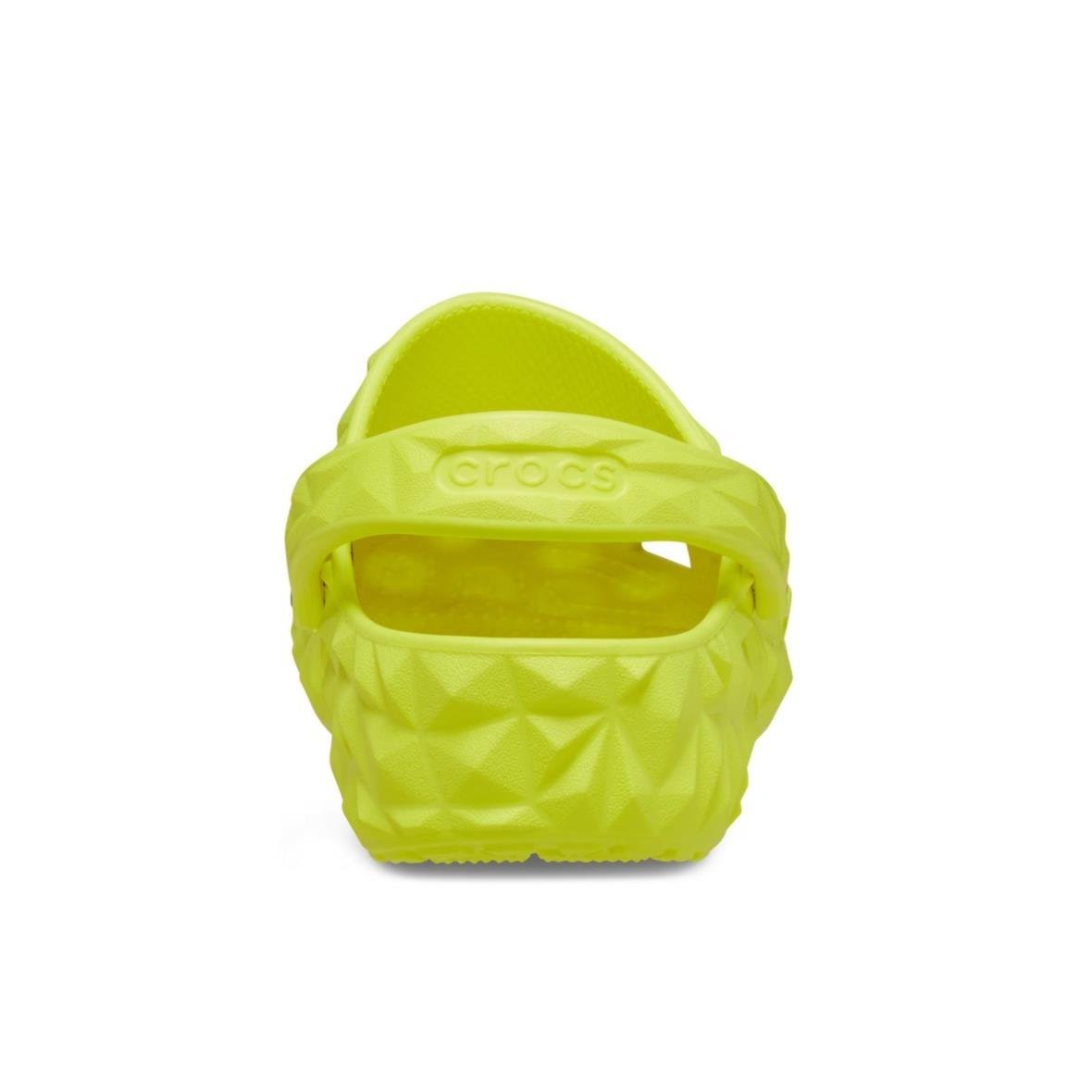 Crocs Classic Geometric Clog Bayan Terlik - Neon Sarı
