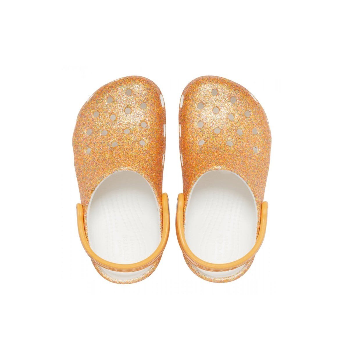 Crocs Classic Glitter Clog K Çocuk Terlik - Orange Sorbet Glitter