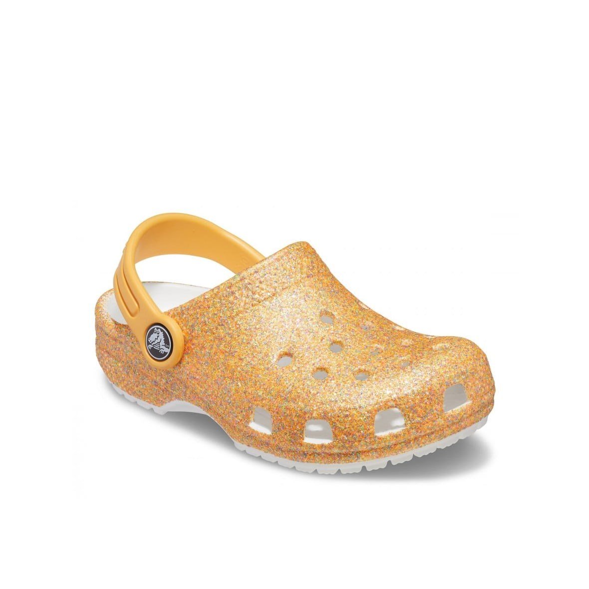 Crocs Classic Glitter Clog K Çocuk Terlik - Orange Sorbet Glitter