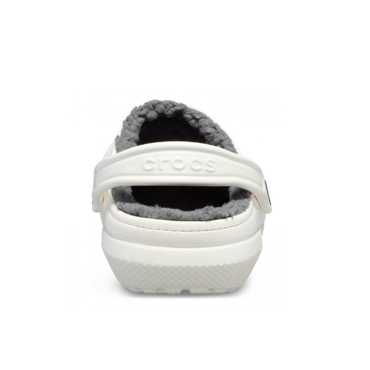 Crocs Classic Lined Clog Bayan Terlik - White/Grey