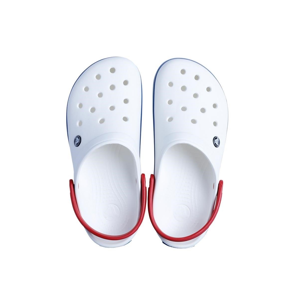 Crocs Crocband Erkek Terlik - White/Blue Jean