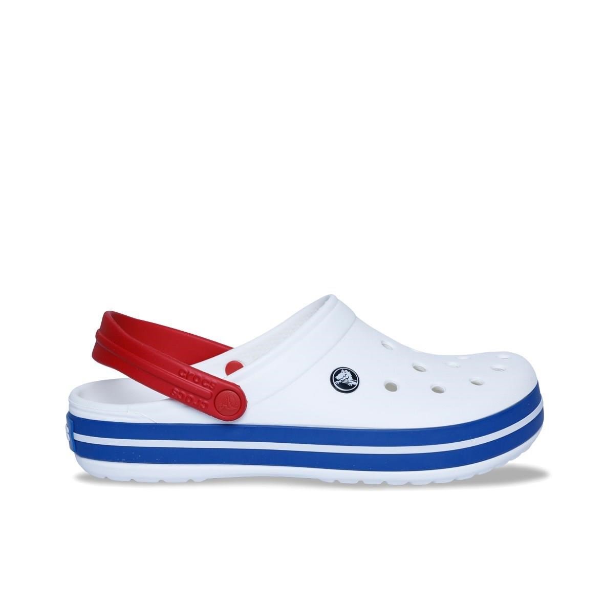 Crocs Crocband Erkek Terlik - White/Blue Jean