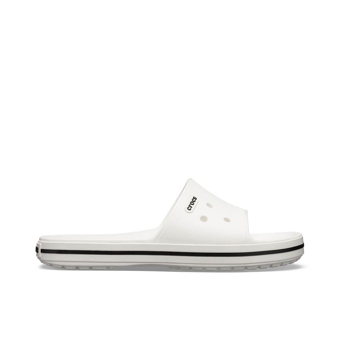 Crocs Crocband III Slide Erkek Terlik & Sandalet - White/Black (Beyaz/Siyah)