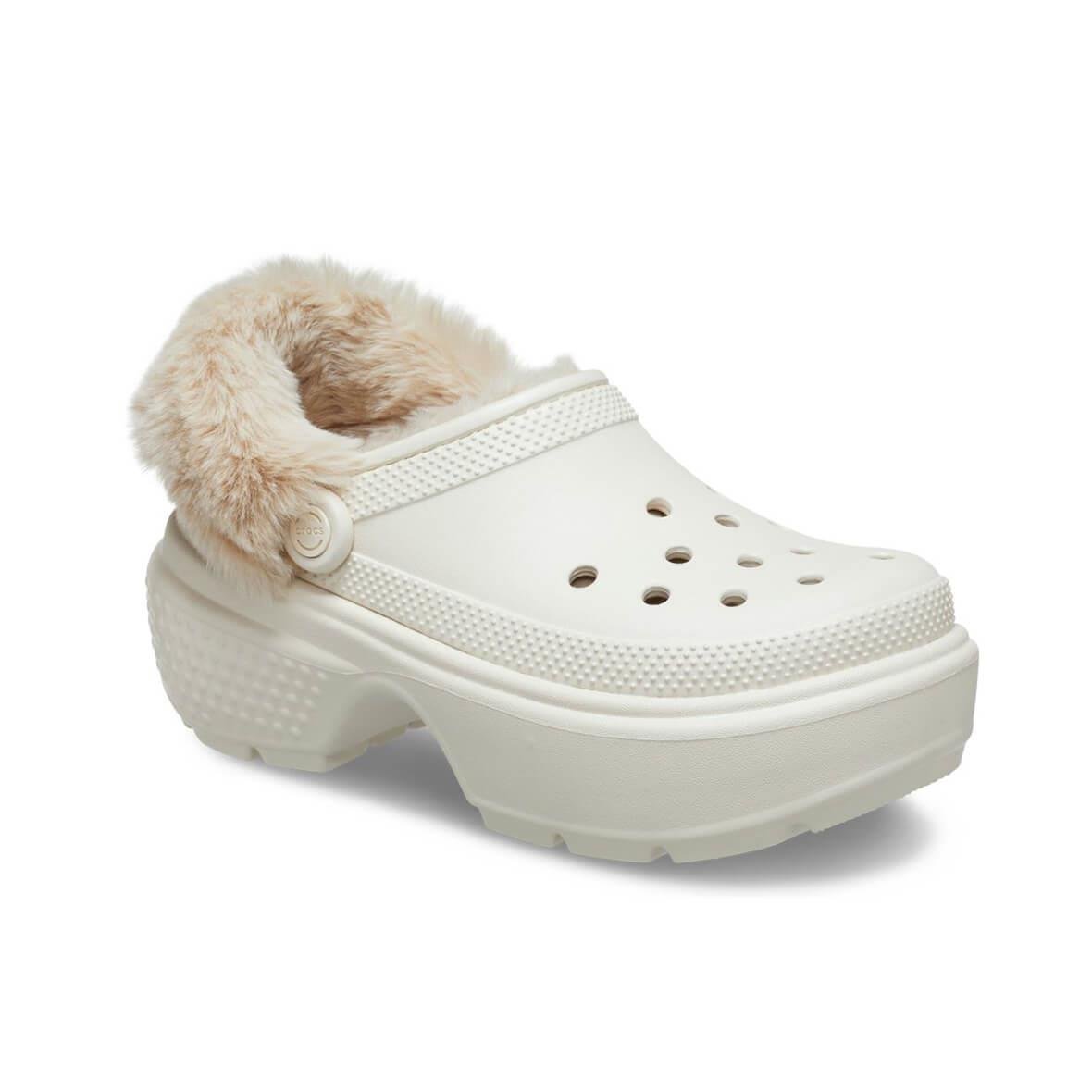 Crocs Stomp Lined Clog Kadın Terlik - Bej