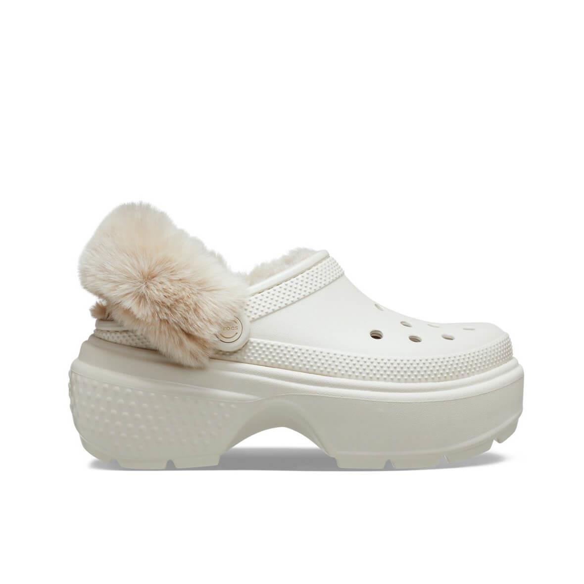 Crocs Stomp Lined Clog Kadın Terlik - Bej