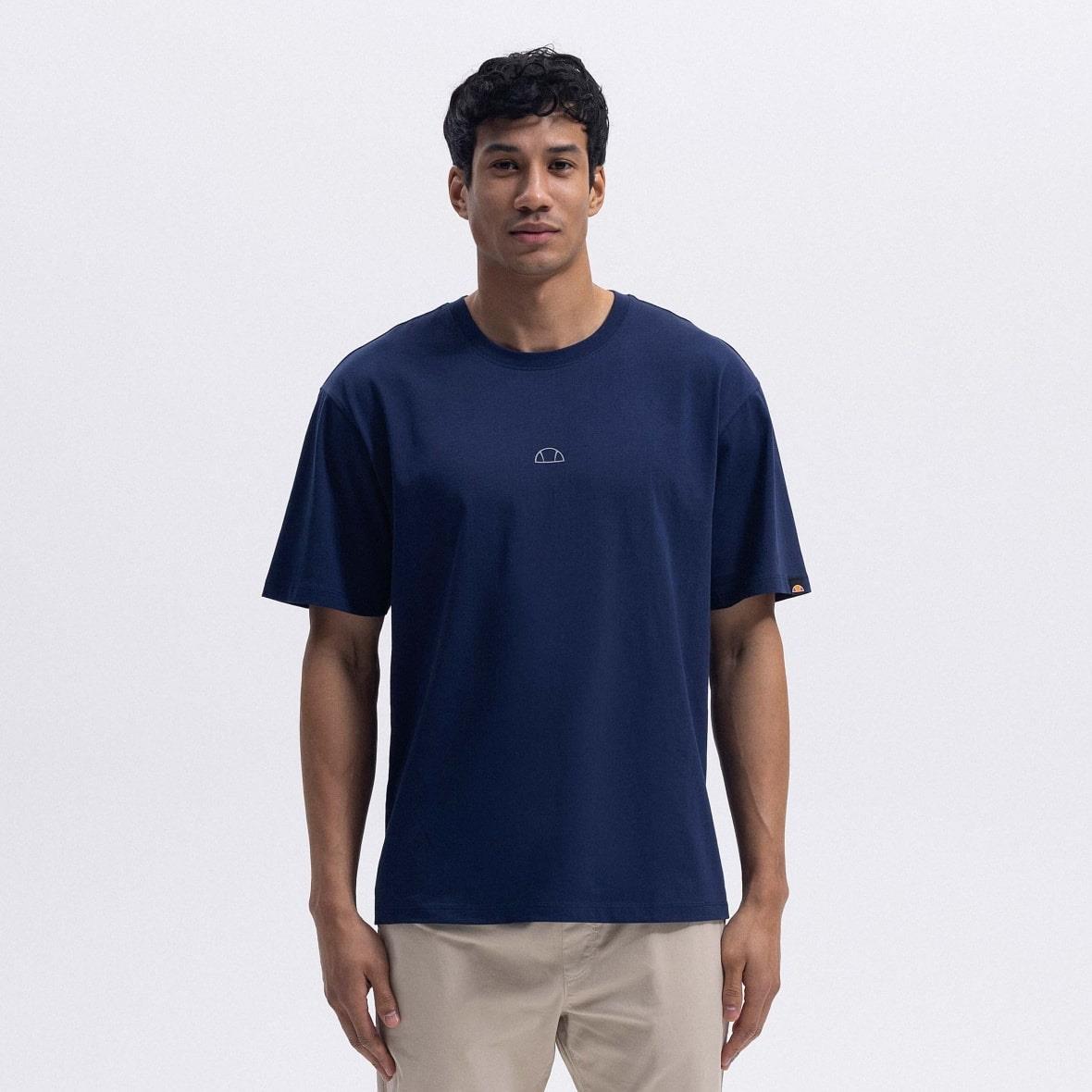 Ellesse EM376-NV Oversize Tee Erkek T-Shirt - Lacivert