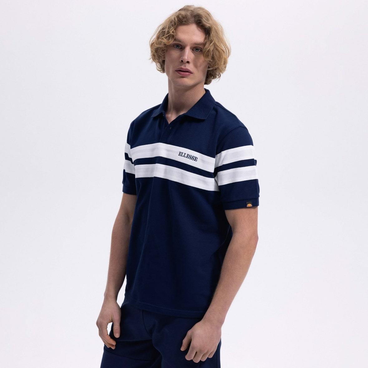 Ellesse EM396-NV Polo Yaka Erkek T-Shirt - Lacivert