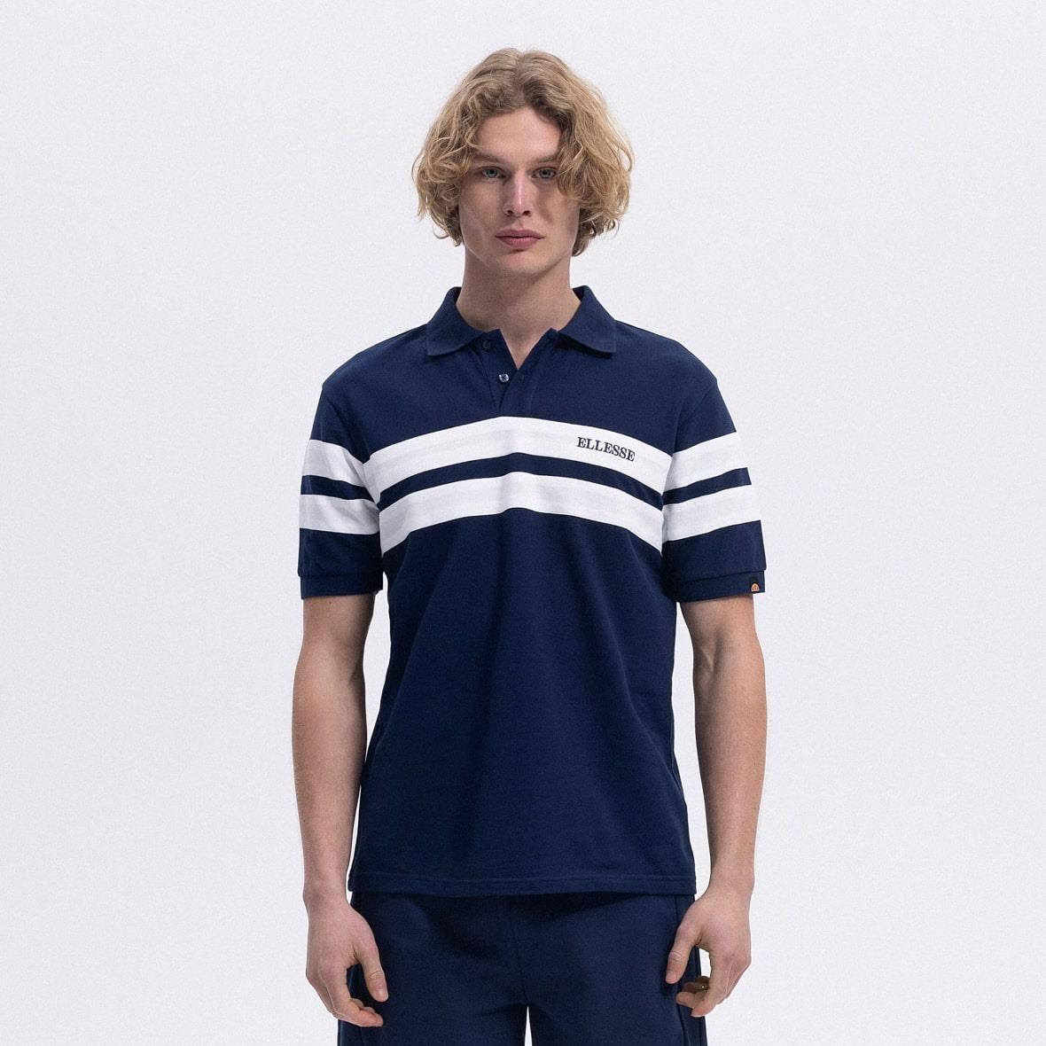 Ellesse EM396-NV Polo Yaka Erkek T-Shirt - Lacivert