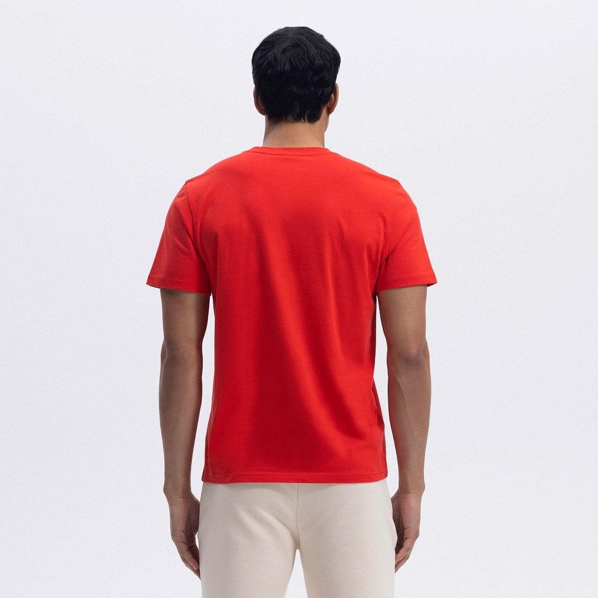 Ellesse EM461-RD Bisiklet Yaka Erkek T-Shirt - Kırmızı