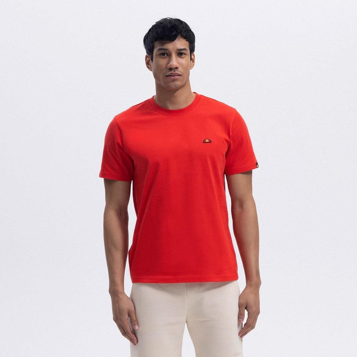 Ellesse EM461-RD Bisiklet Yaka Erkek T-Shirt - Kırmızı