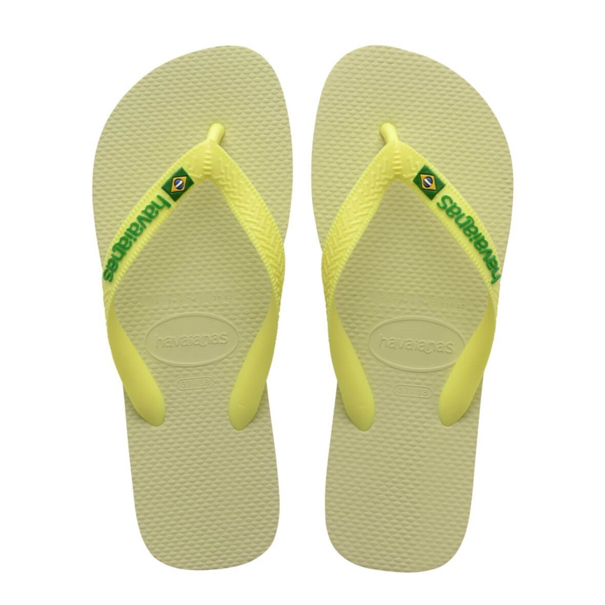 Havaianas Brasil Logo Bayan Terlik - Lime Green