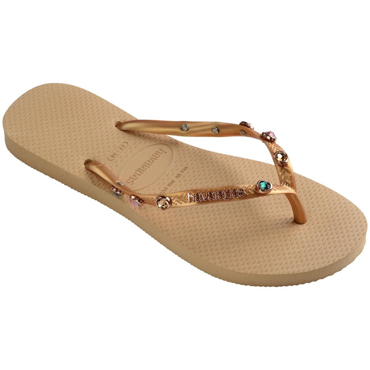 Havaianas Slim Luxury Bayan Terlik - Golden