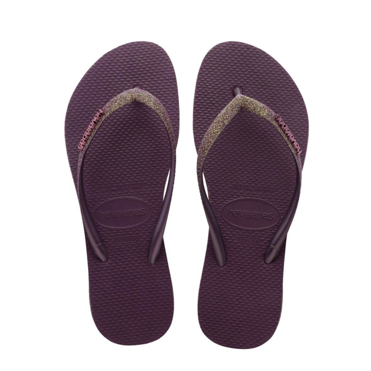 Havaianas Slim Sparkle II Bayan Terlik - Bordo