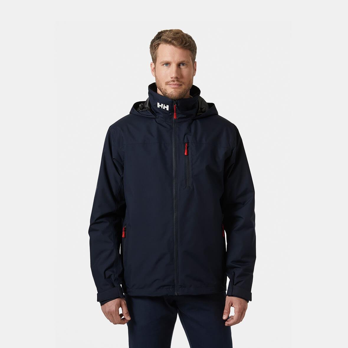 Helly Hansen Crew Hooded Midlayer Jacket 2 Erkek Mont - Lacivert