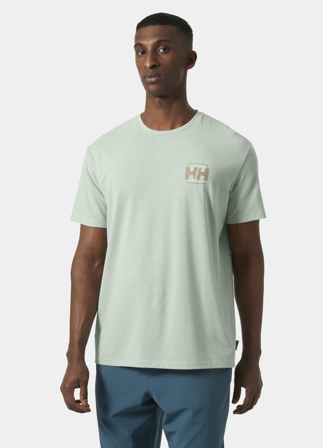 Helly Hansen Skog Recycled Graphic Erkek T-Shirt - Yeşil