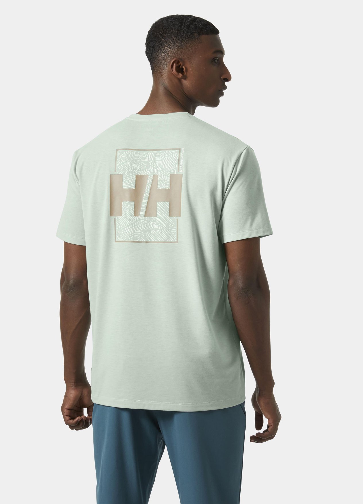 Helly Hansen Skog Recycled Graphic Erkek T-Shirt - Yeşil
