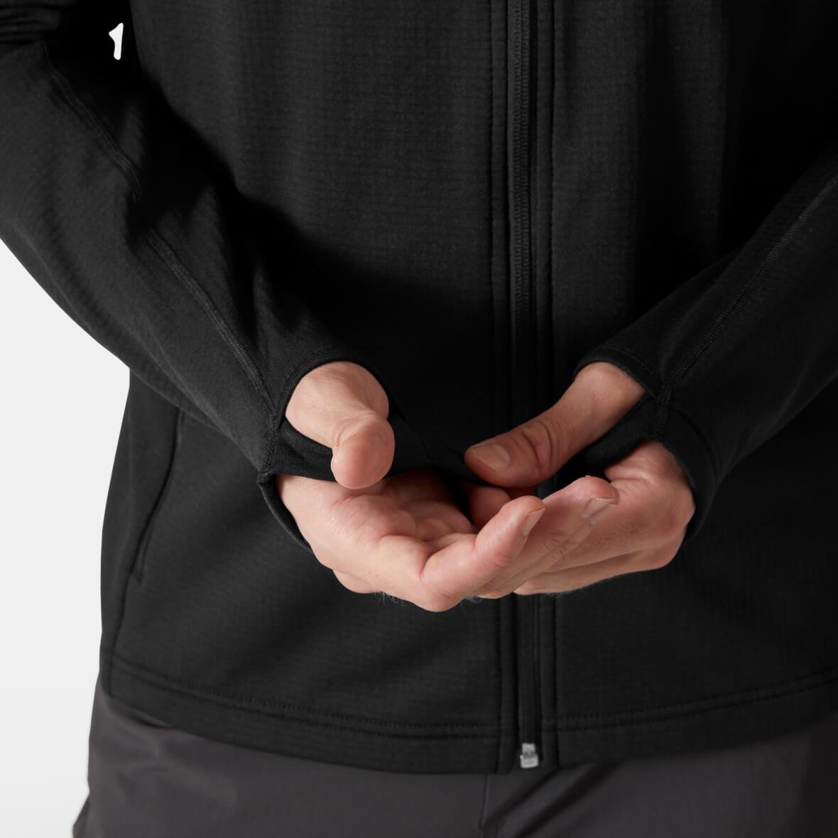 Helly Hansen Versalite Hooded Fleece Jacket Erkek Kapüşonlu Polar - Siyah