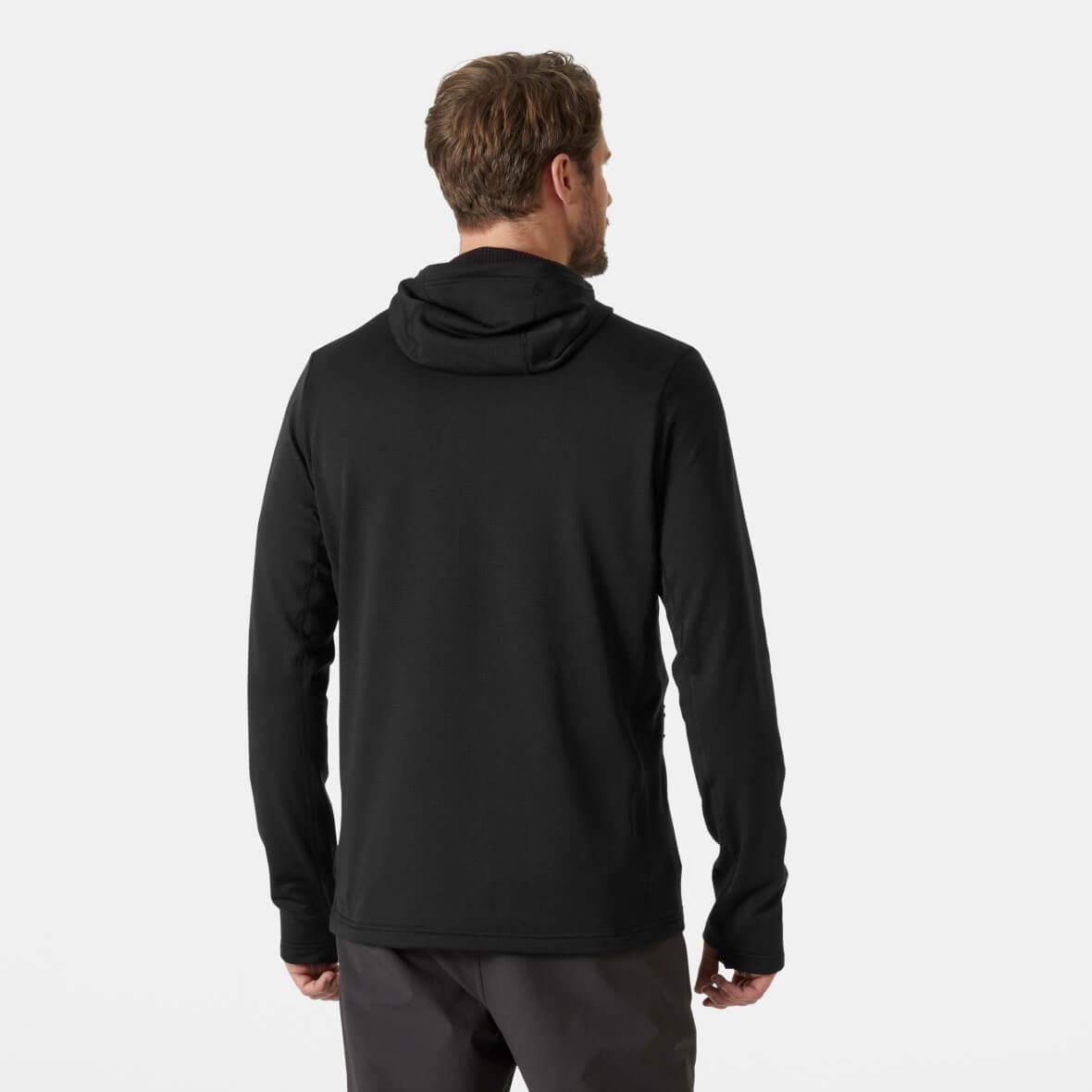 Helly Hansen Versalite Hooded Fleece Jacket Erkek Kapüşonlu Polar - Siyah