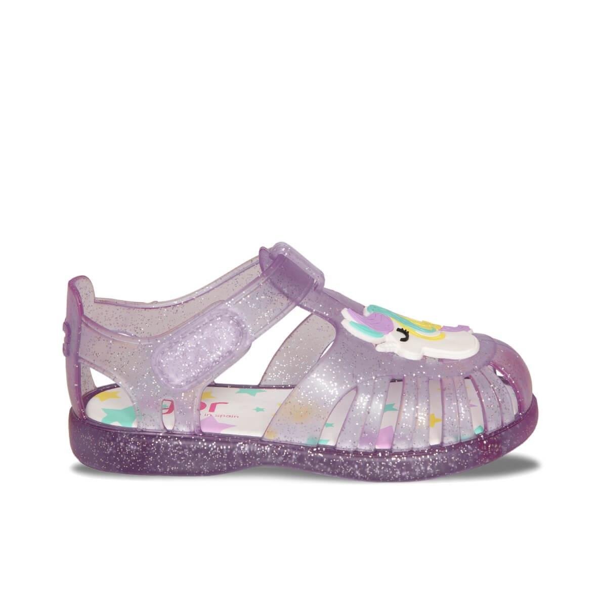 Igor Tobby Gloss Unicornio Çocuk Sandalet - Leylak Parıltı