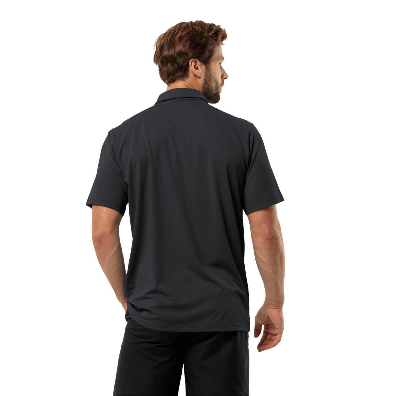 Jack Wolfskin Delgami Polo M Erkek T-Shirt - Black