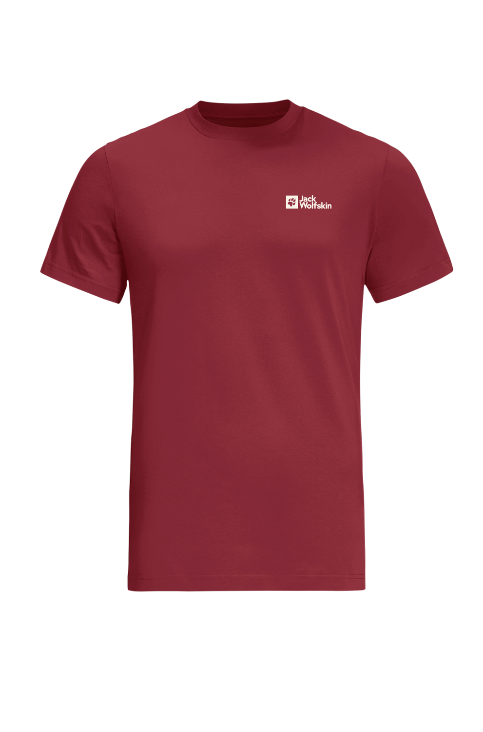 Jack Wolfskin Essential T M Erkek T-Shirt - Bordo