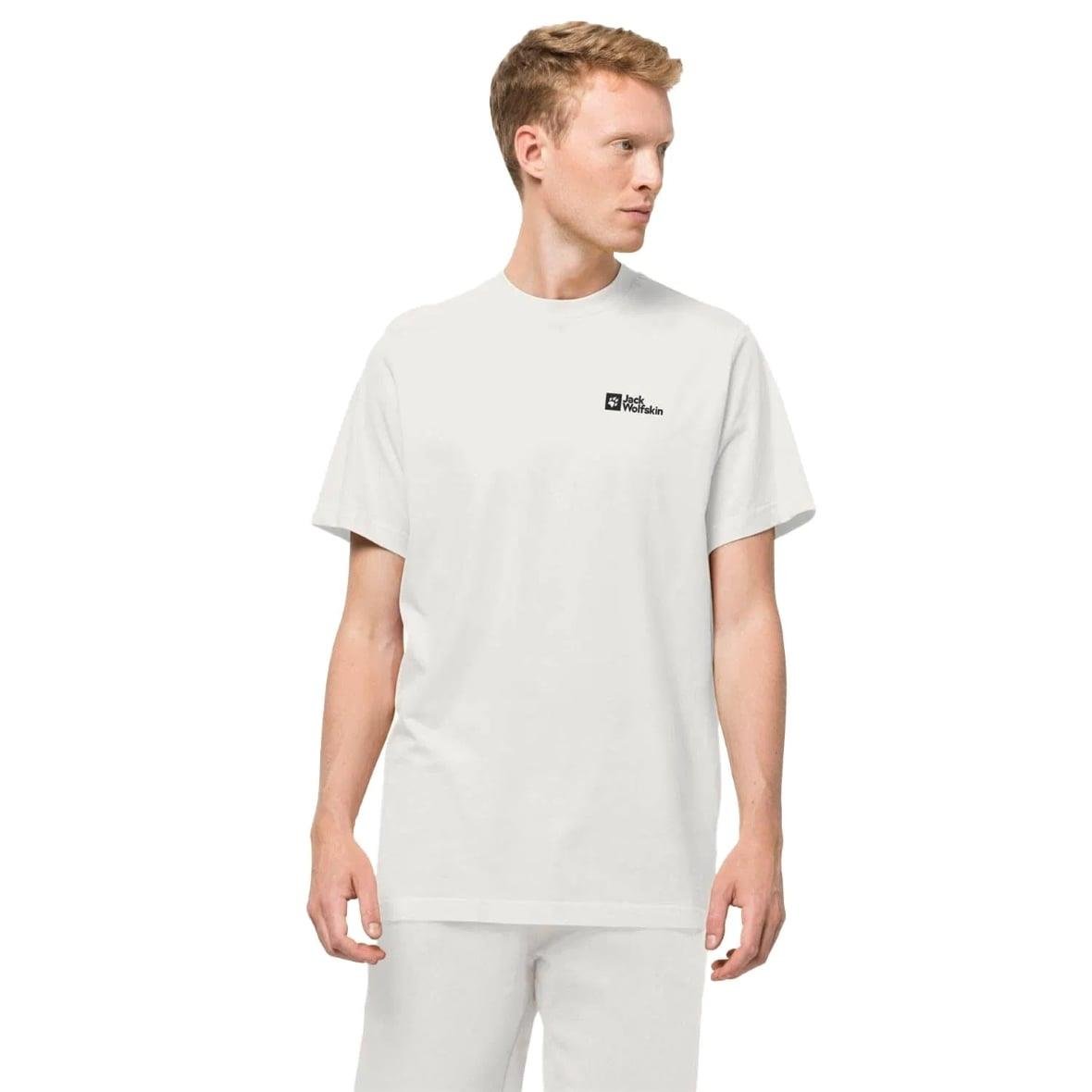 Jack Wolfskin Essential T M Erkek T-Shirt - Kırık Beyaz
