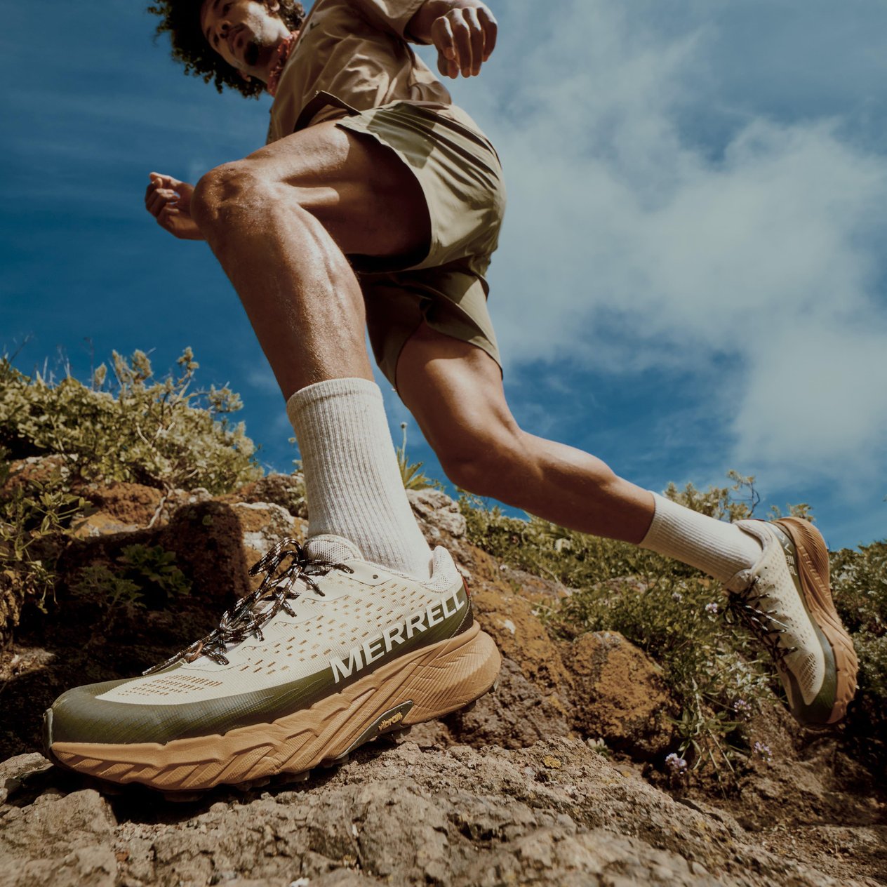 Merrell Agility Peak 5 Erkek Koşu Ayakkabısı - Bej