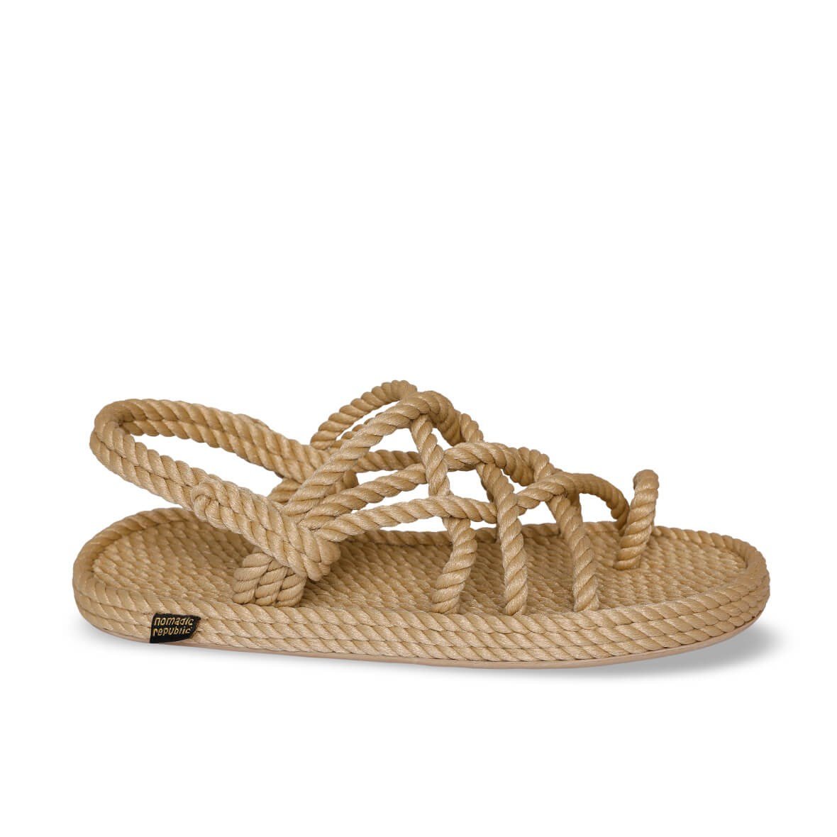 Nomadic Republic Nomadic Kauçuk Tabanlı Erkek Halat Sandalet - Bej