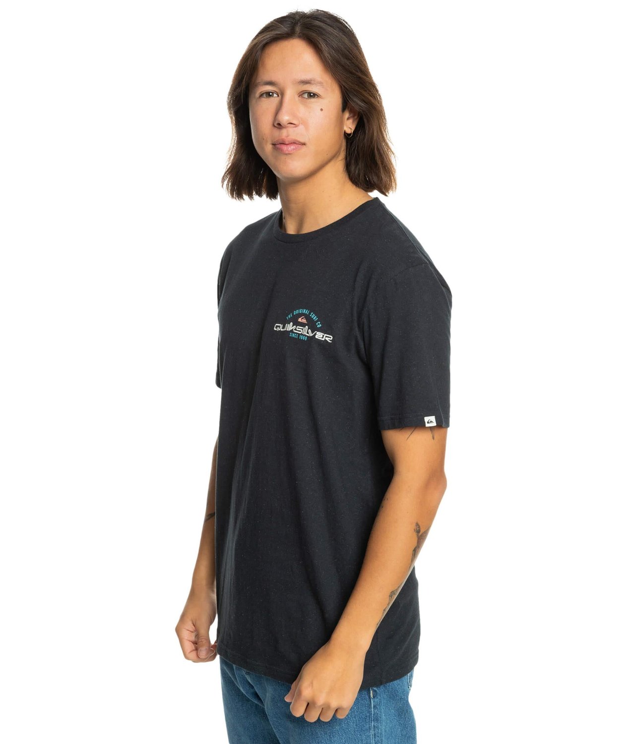 Quiksilver Arched Type SS Erkek T-Shirt - Siyah