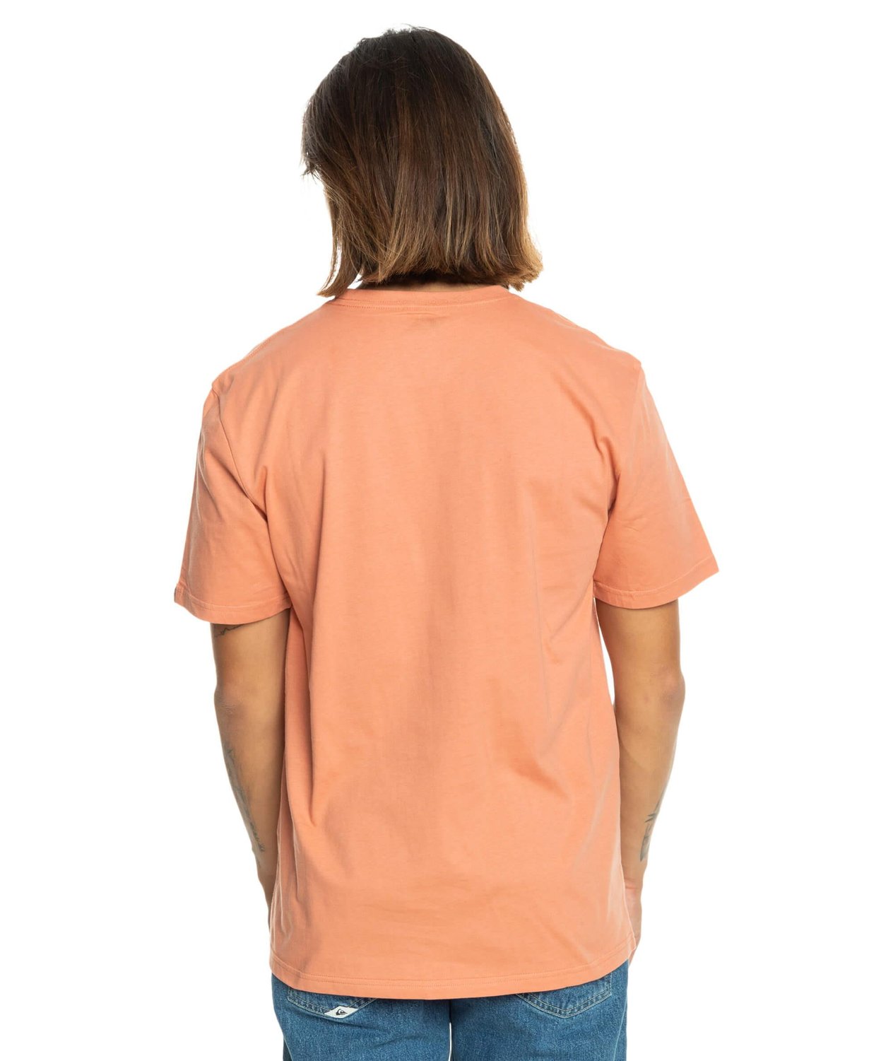 Quiksilver Comp Logo SS Erkek T-Shirt - Kiremit