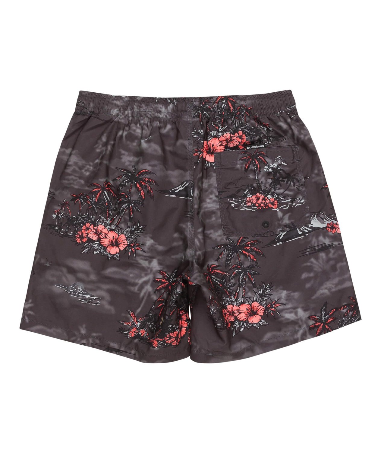Quiksilver Longmanhill Volley Erkek Deniz Şortu - Siyah / Multi