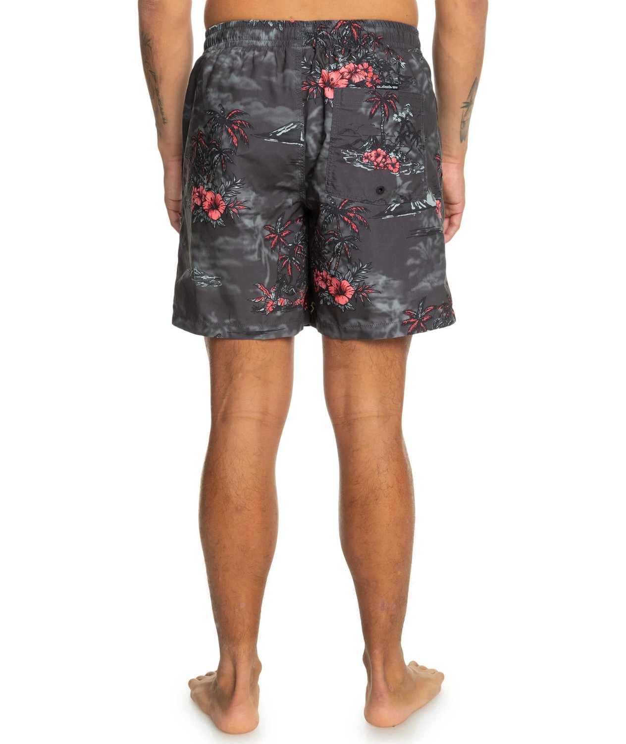 Quiksilver Longmanhill Volley Erkek Deniz Şortu - Siyah / Multi