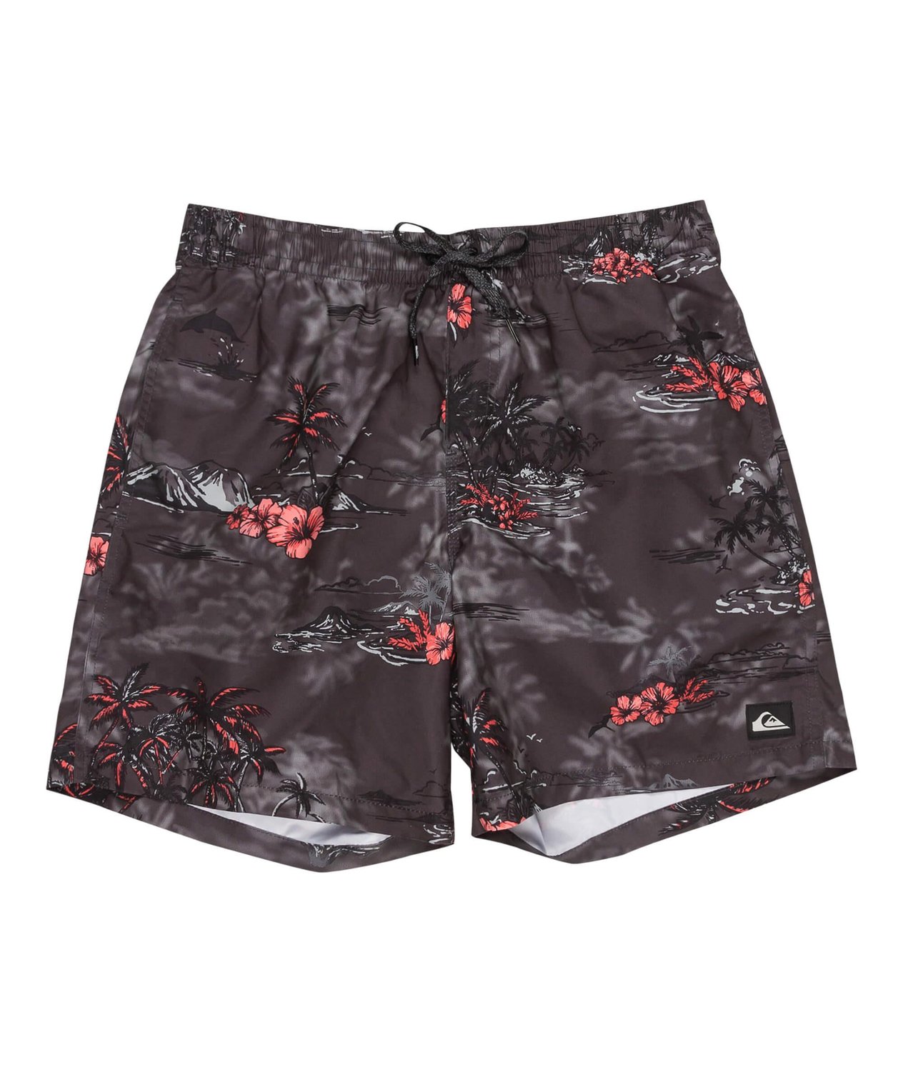 Quiksilver Longmanhill Volley Erkek Deniz Şortu - Siyah / Multi
