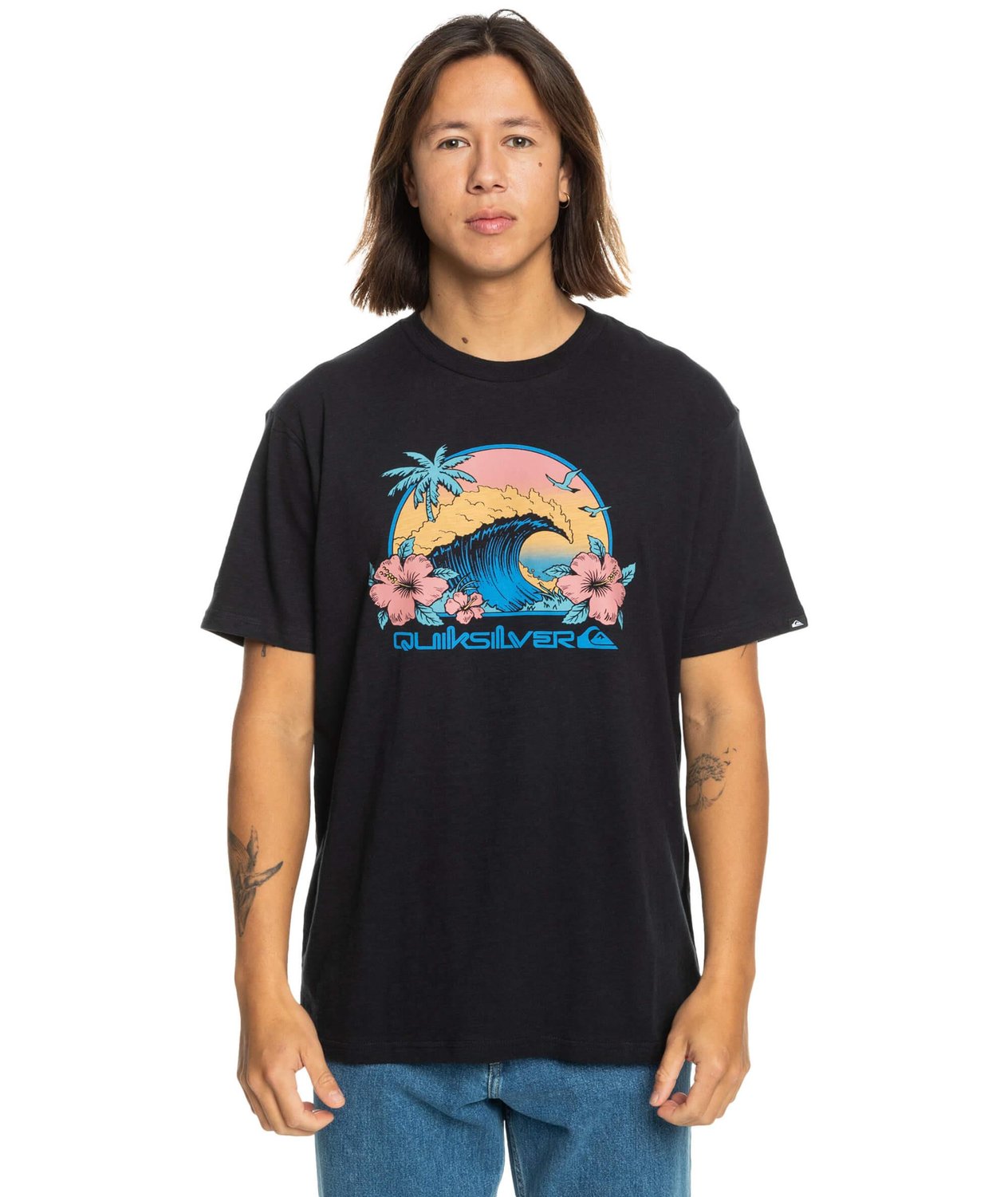 Quiksilver Riding Today SS Erkek T-Shirt - Siyah