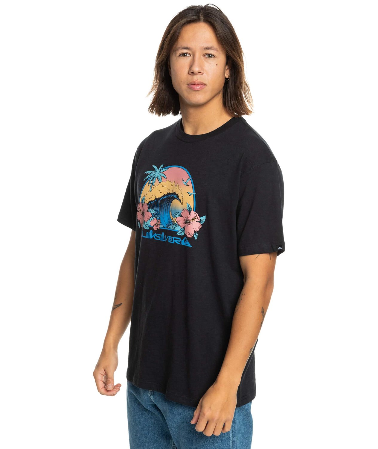 Quiksilver Riding Today SS Erkek T-Shirt - Siyah