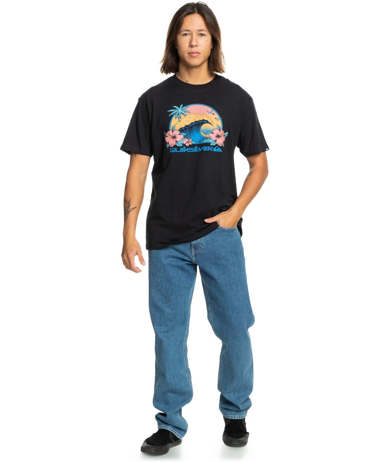 Quiksilver Riding Today SS Erkek T-Shirt - Siyah