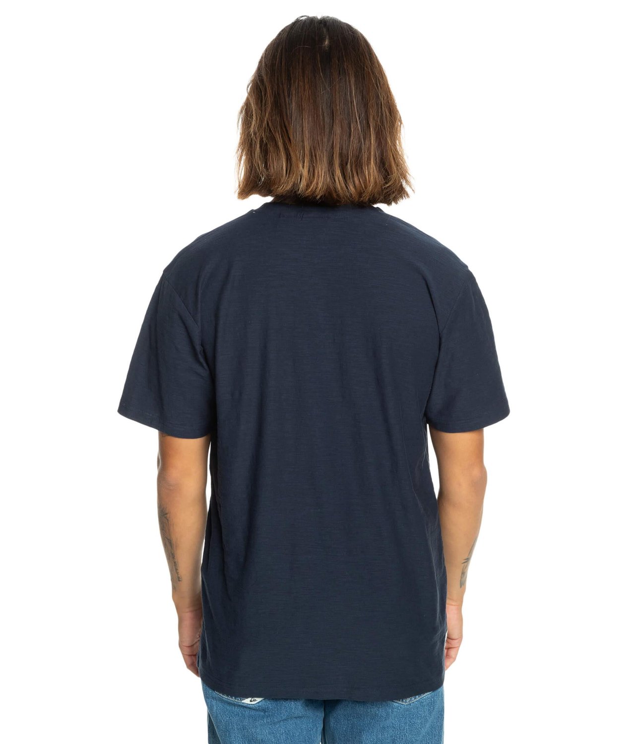 Quiksilver Slub Roundneck Erkek T-Shirt - Lacivert