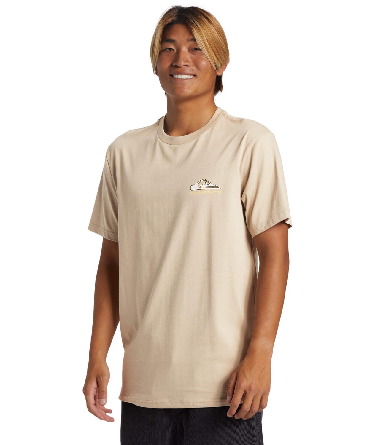 Quiksilver Step Up Mor SS Erkek T-Shirt - Haki