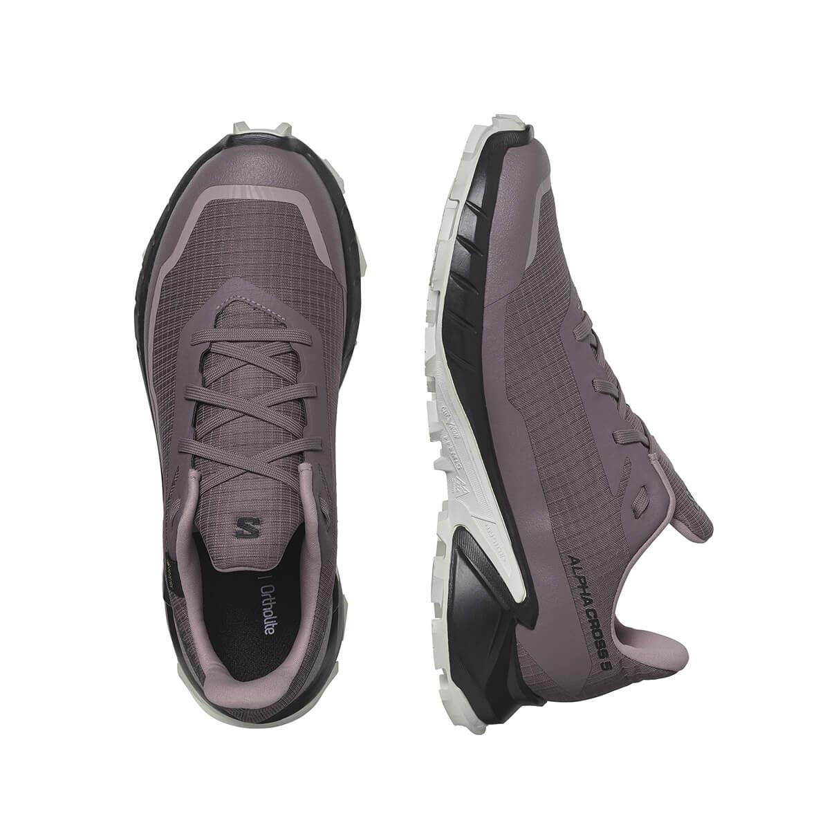 Salomon Alphacross 5 GTX W Kadın Koşu Ayakkabısı - Mürdüm