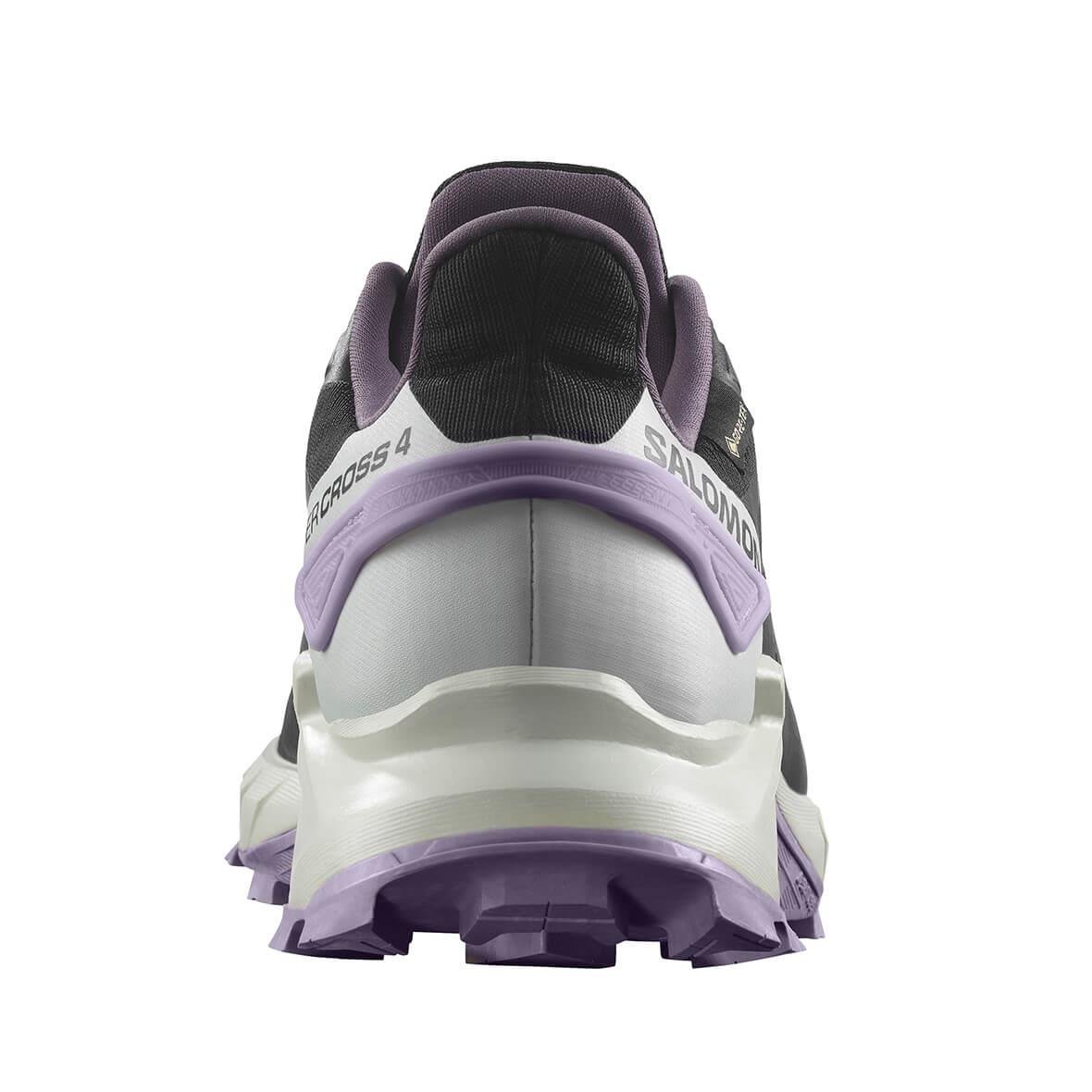 Salomon Supercross 4 GTX W Gore-Tex Kadın Koşu Ayakkabısı - Siyah / Lila