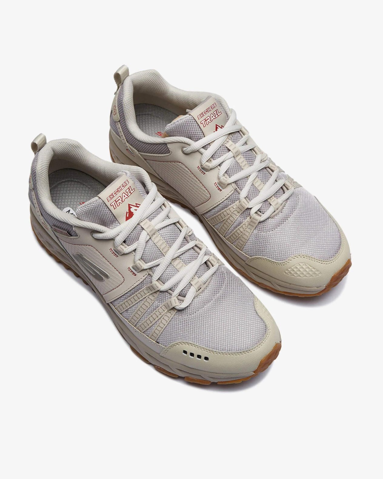 Skechers Escape Plan 51591 OFWT Erkek Outdoor Ayakkabı - Gri / Bej