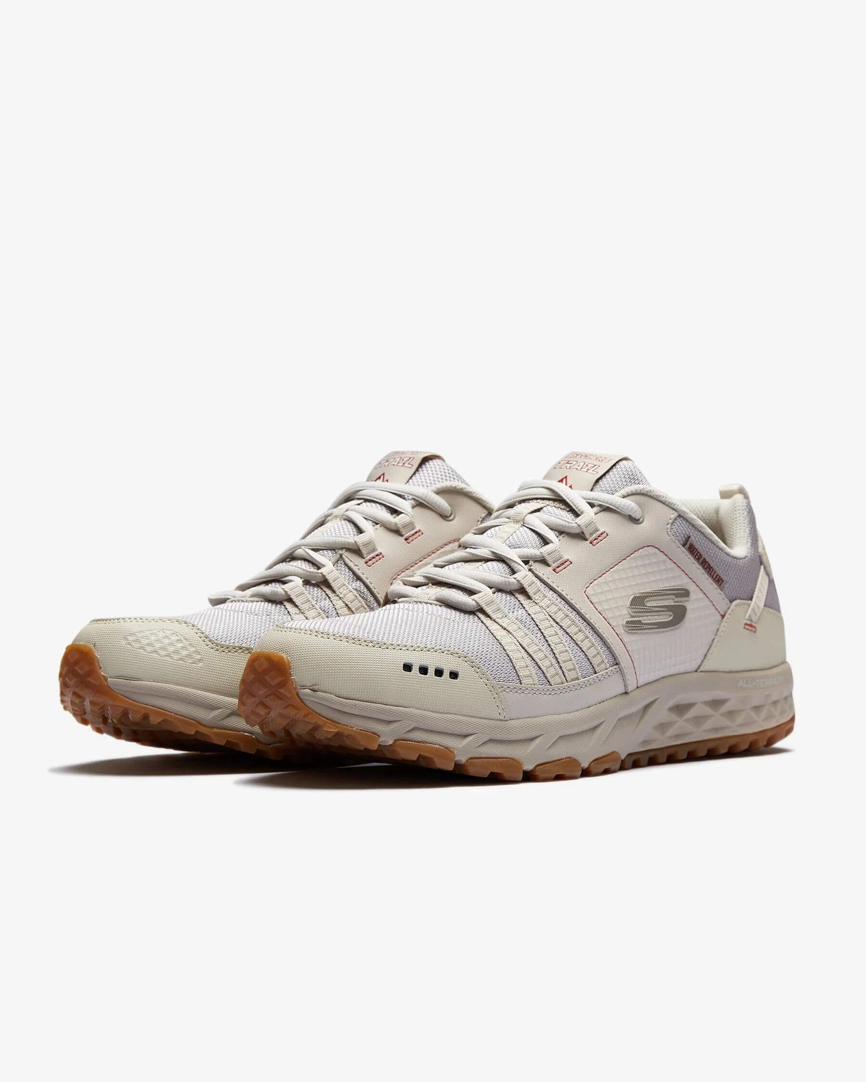 Skechers Escape Plan 51591 OFWT Erkek Outdoor Ayakkabı - Gri / Bej